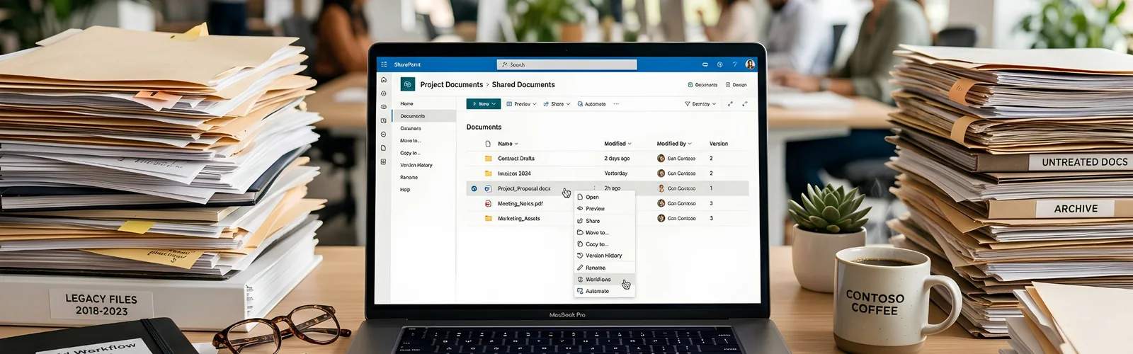 Document Management System with Robust Workflow Automation