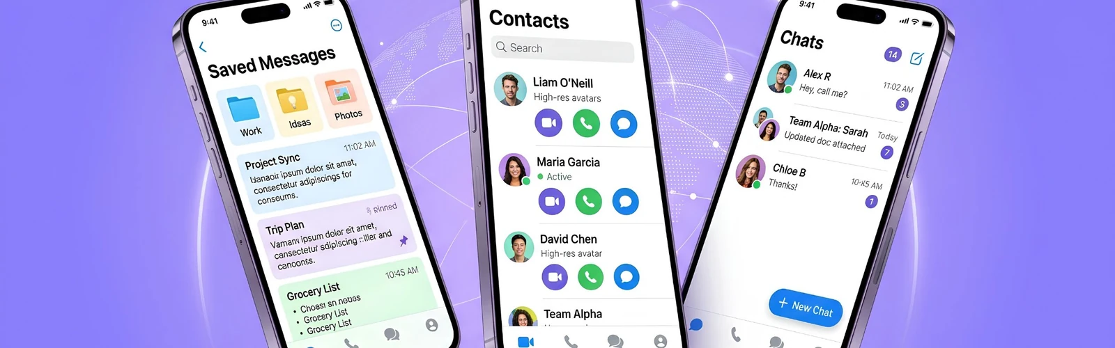 A cross-platform messaging app running on desktop and mobile