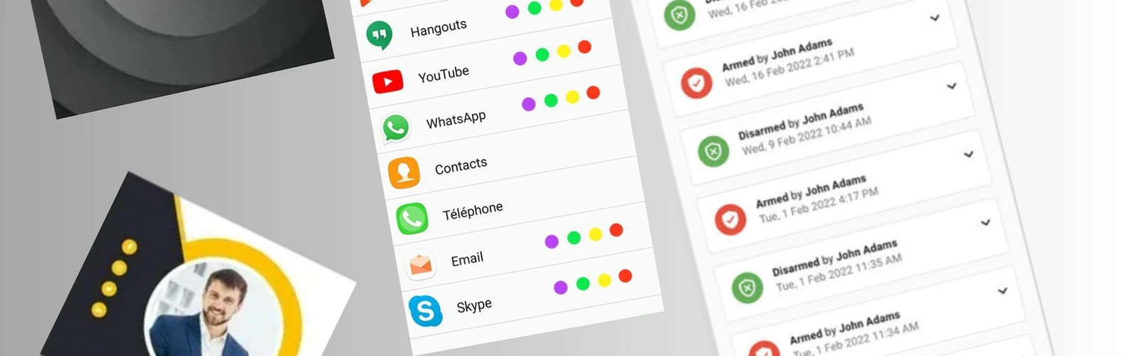 A mobile e-wallet payment app showing payment categories and transaction history