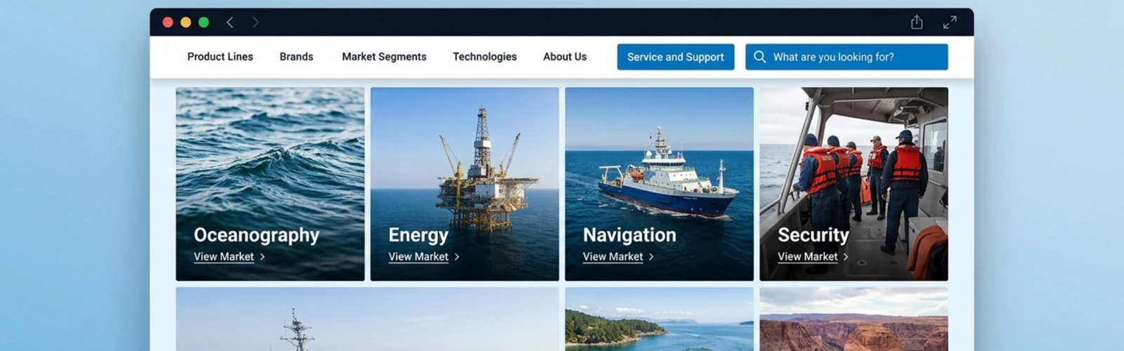 SharePoint Public Website Development for a US Marine Technology Company